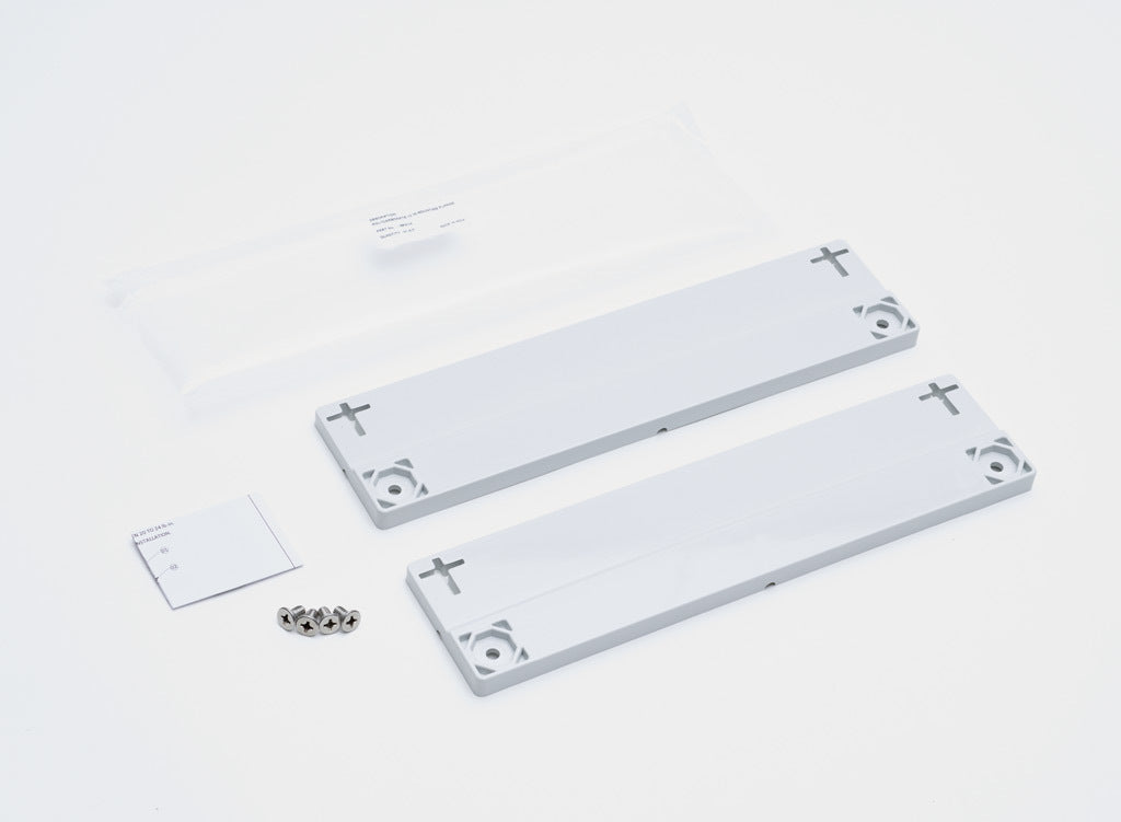 AttaBox mounting flanges, replacement, polycarbonate. For use with 14in wide Heartland series enclosures. Includes (2) mounting flanges and mounting hardware.-MFK14