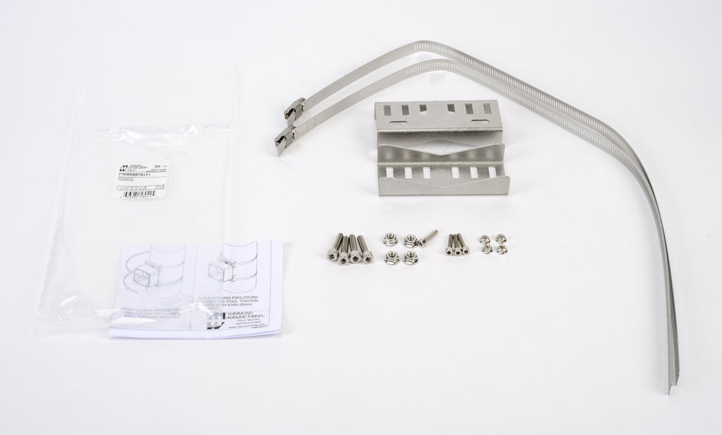 Hammond pole mounting kit, accommodates 7in or less.-PMB6687KIT1