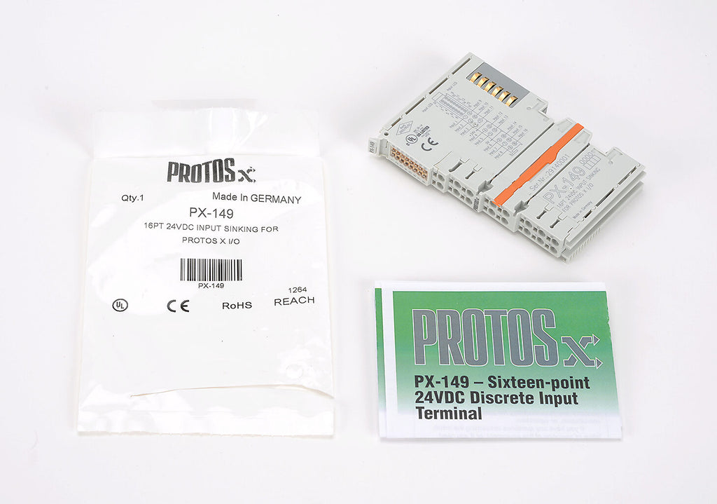 Protos X discrete input module, 16-point, 24 VDC, sinking.-PX-149