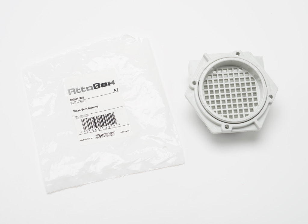 AttaBox enclosure vent, 60mm, polycarbonate.-REAH-V60