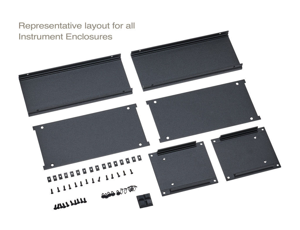 Enclosure: 5 x 17 x 8in, rack and desktop mount, aluminum (PN ...