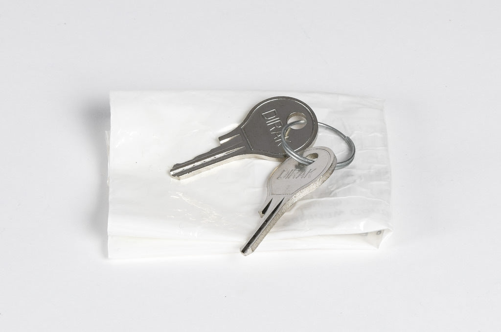 Saginaw enclosure key, replacement, miniature 1/4 turn.-SCE-2233X
