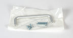 Saginaw pull handle, 4in, aluminum. Mounting hardware included.-SCE-APH