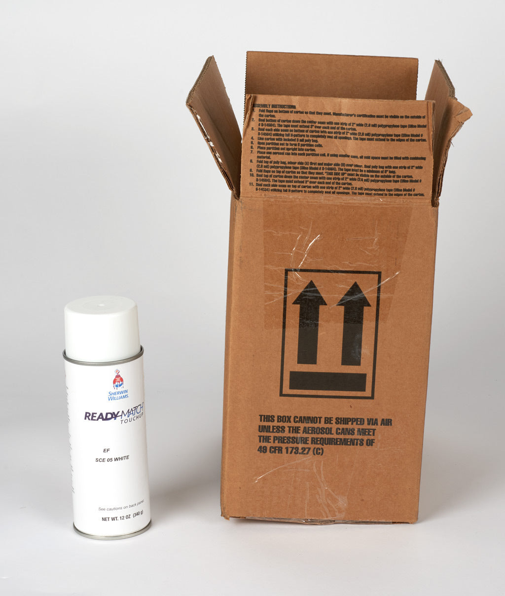 Saginaw touch-up paint, 12 ounce spray, white.-SCE-TU05