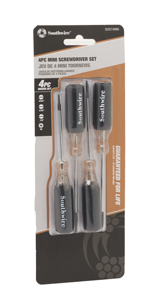 Southwire screwdriver set, 4 pieces, imperial.-SDSET4MINI