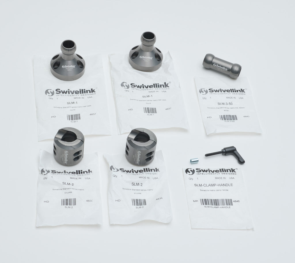 Swivellink Standard series metric mounting kit, 50mm link.-SLM-10050