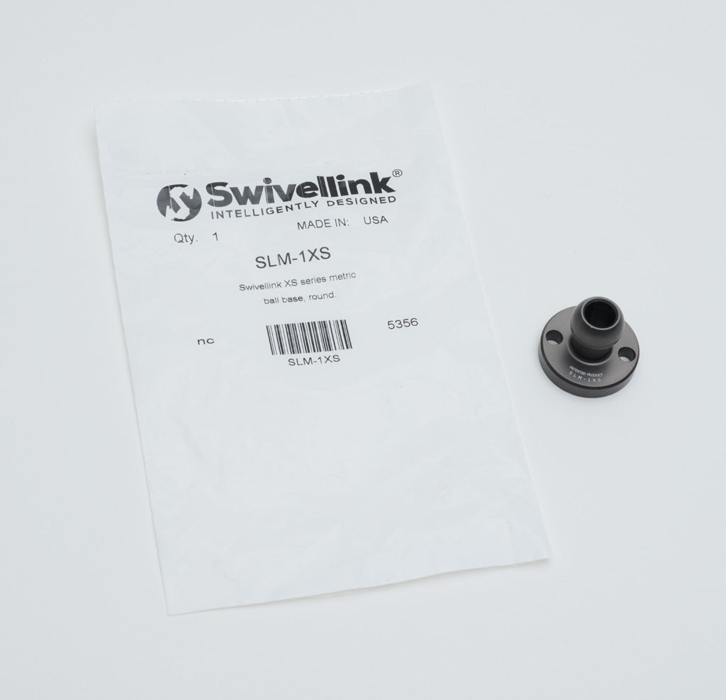 Swivellink XS series metric ball base, round.-SLM-1XS