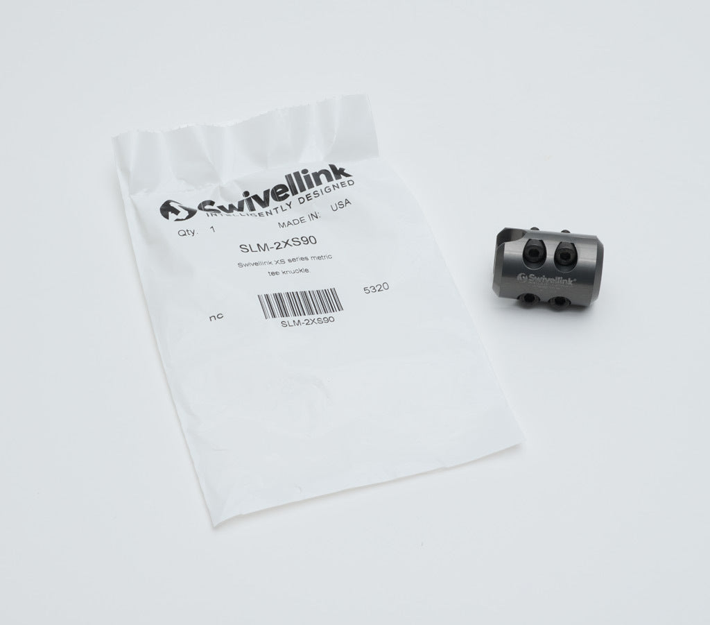 Swivellink XS series metric tee knuckle.-SLM-2XS90
