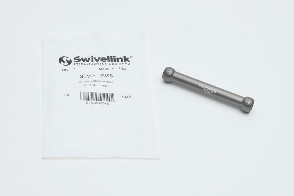 Swivellink XS series metric link, 100mm length.-SLM-3-100XS