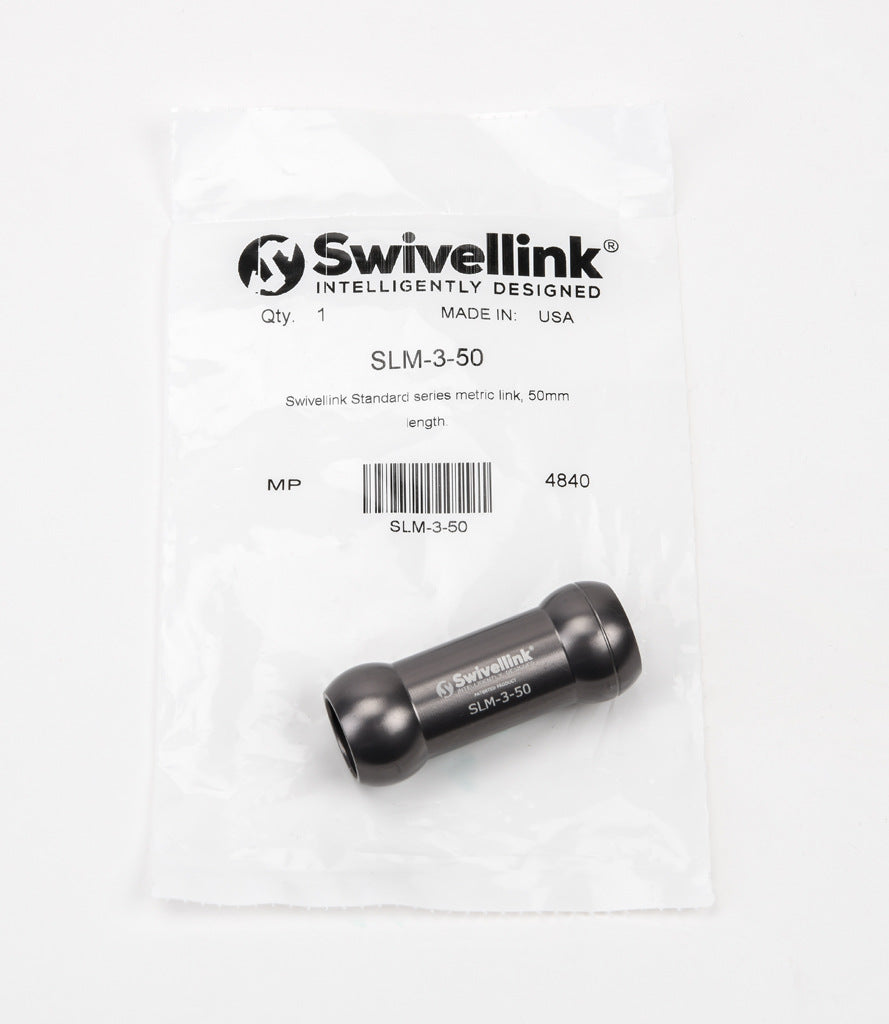 Swivellink Standard series metric link, 50mm length.-SLM-3-50