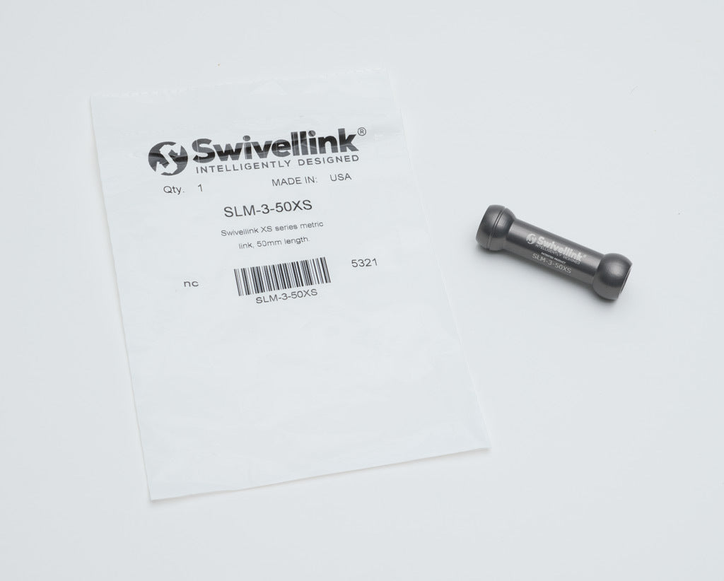 Swivellink XS series metric link, 50mm length.-SLM-3-50XS