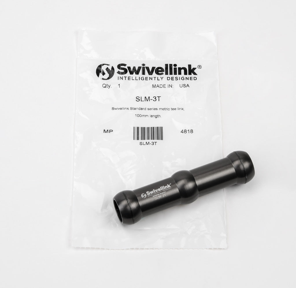 Swivellink Standard series metric tee link, 100mm length.-SLM-3T