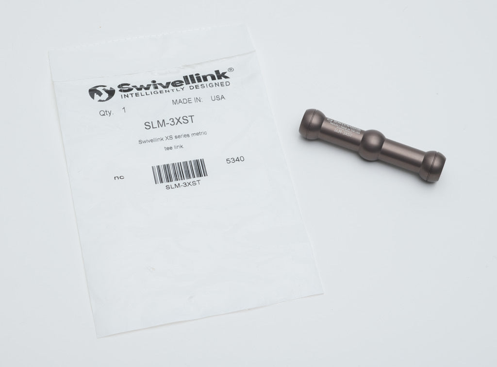 Swivellink XS series metric tee link, 75mm length.-SLM-3XST
