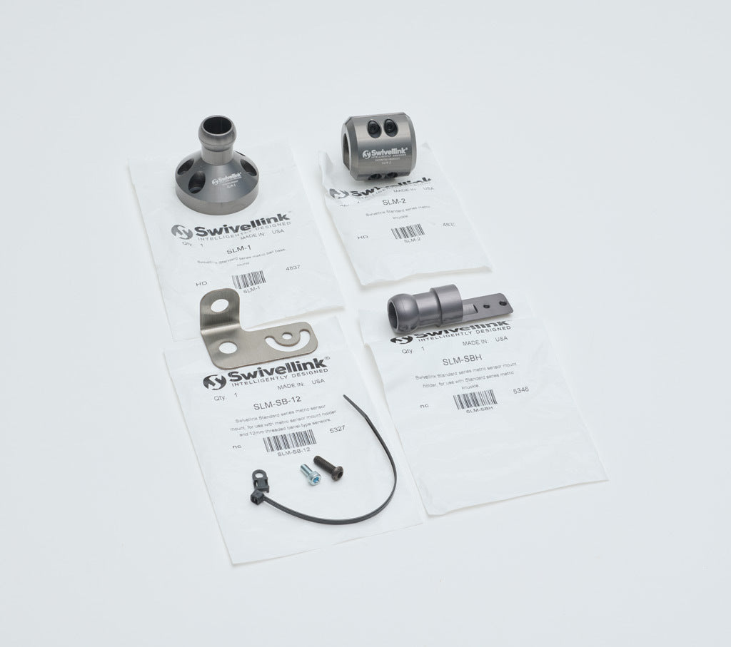 Swivellink Standard series metric mounting kit, 12mm sensor.-SLM-SBKIT-12