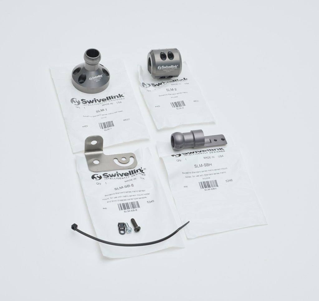 Swivellink Standard series metric mounting kit, 8mm sensor.-SLM-SBKIT-8