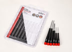 Wiha precision screwdriver set, slotted, 6 pieces, free-spinning cap.-WT26090