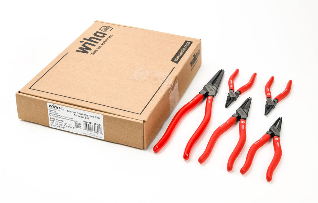 Wiha pliers set, internal snap ring, 5 pieces.-WT32626