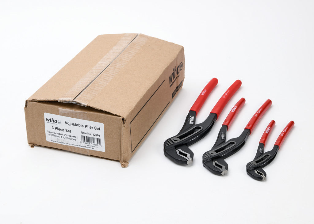 Wiha pliers set, tongue and groove, 3 pieces.-WT32670