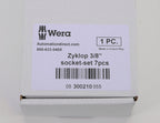 Wera socket set, 7 pieces, 3/8in drive, metric.-05300210055