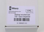 Wera socket set, 7 pieces, 1/2in drive, SAE.-05300221055
