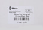 Wera nutdriver set, internal hex, 7 pieces, imperial.-05345230055