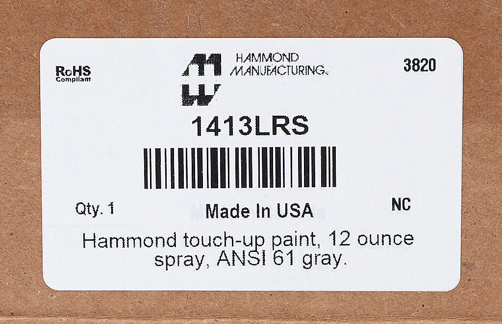 Hammond touch-up paint, 12 ounce spray, ANSI 61 gray.-1413LRS