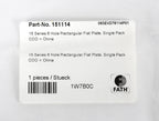 FATH rectangular flat plate, silver, 6 holes, anodized aluminum, slot size 8. For use with all 1.5in and 3in profile T-slotted rails. Manufacturer part number: 093EVD76114.-151114