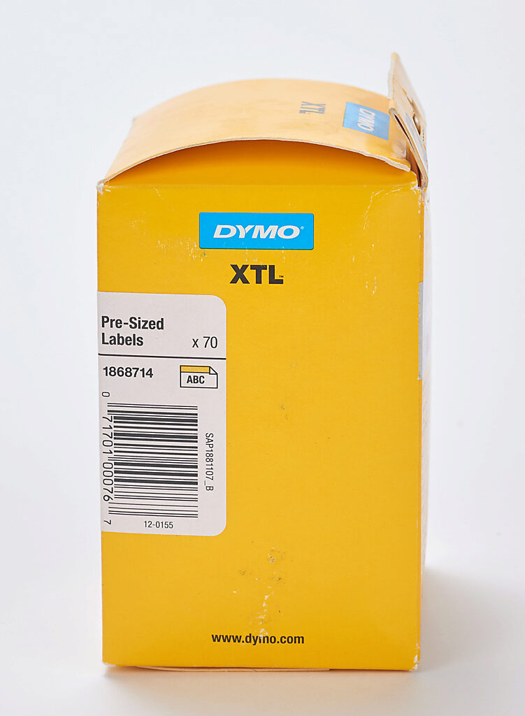 Dymo Pre-sized Label Cartridge: for XTL 500 series label maker (PN ...