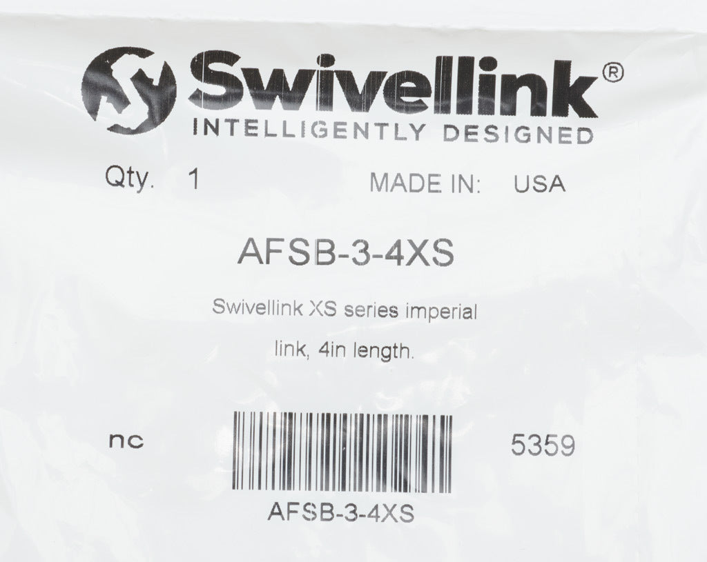 Swivellink XS series imperial link, 4in length.-AFSB-3-4XS