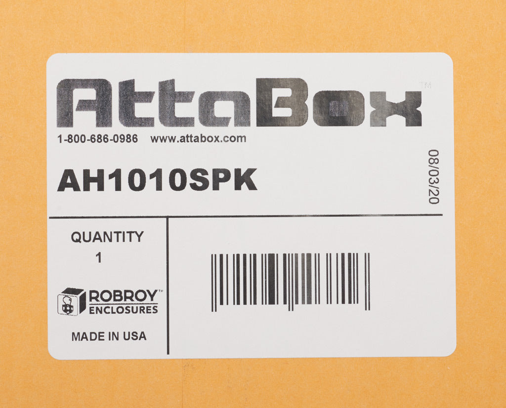 AttaBox swing panel kit, 3003-H14 aluminum. For use with AHxx10106xxx Heartland series enclosures.-AH1010SPK