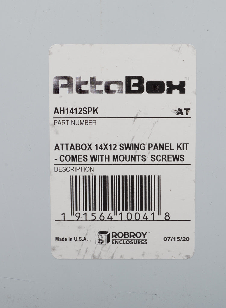 AttaBox swing panel kit, 3003-H14 aluminum. For use with AHxx14126xxx Heartland series enclosures.-AH1412SPK