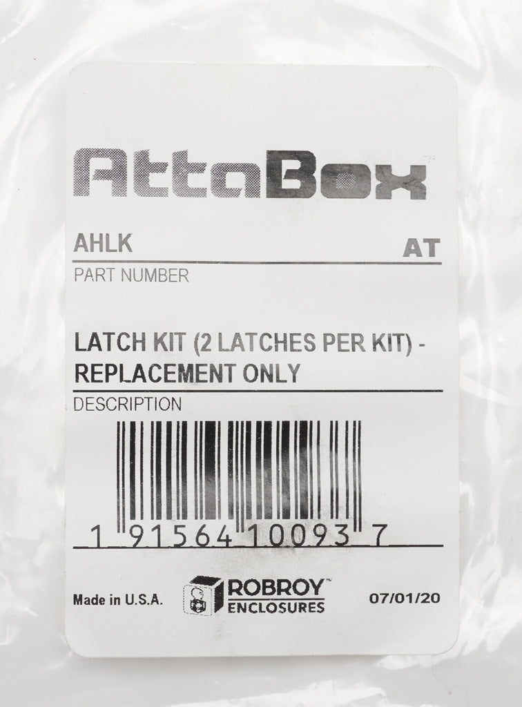 AttaBox enclosure latch, replacement, quick-release, polycarbonate. Package of 2. For use with Heartland series enclosures.-AHLK