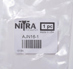NITRA pneumatic air jet nozzle, 1in length, straight, brass.-AJN16-1