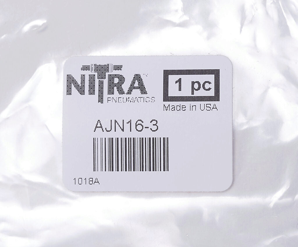NITRA pneumatic air jet nozzle, 3in length, straight, brass.-AJN16-3