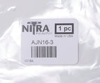 NITRA pneumatic air jet nozzle, 3in length, straight, brass.-AJN16-3