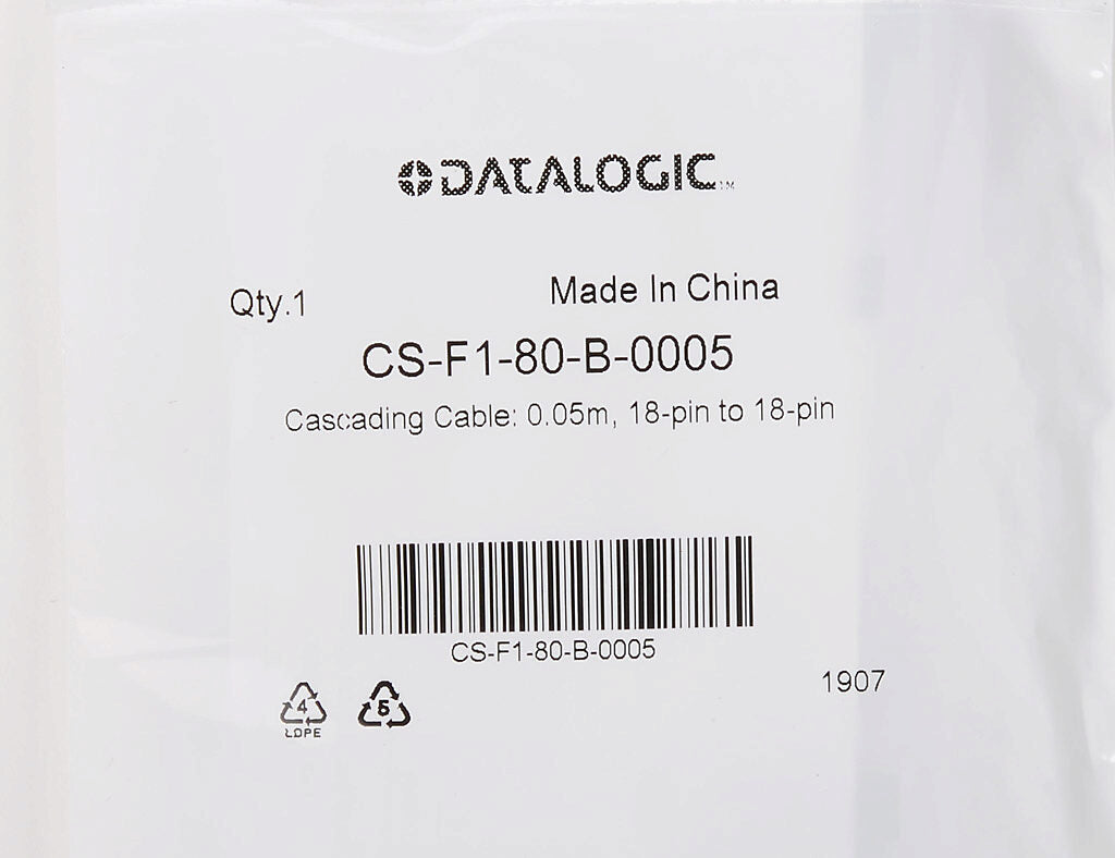 Datalogic cable, cascading, 18-pin proprietary to 18-pin proprietary, PVC.-CS-F1-80-B-0005