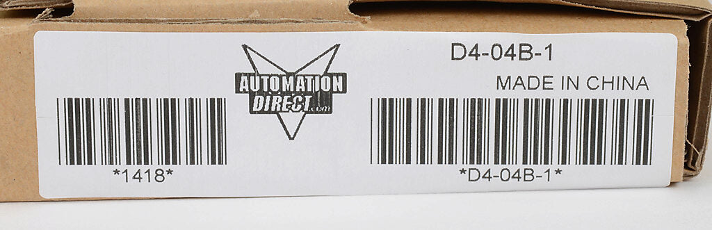 DirectLOGIC DL405 I/O base, 4-slot, panel mount.-D4-04B-1