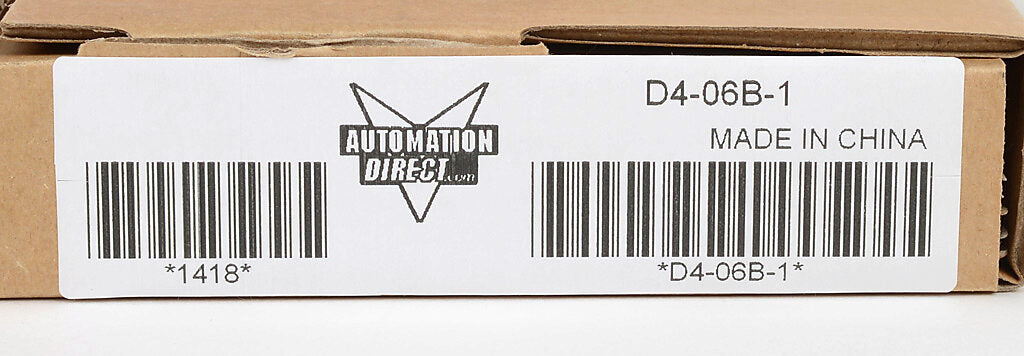 DirectLOGIC DL405 I/O base, 6-slot, panel mount.-D4-06B-1