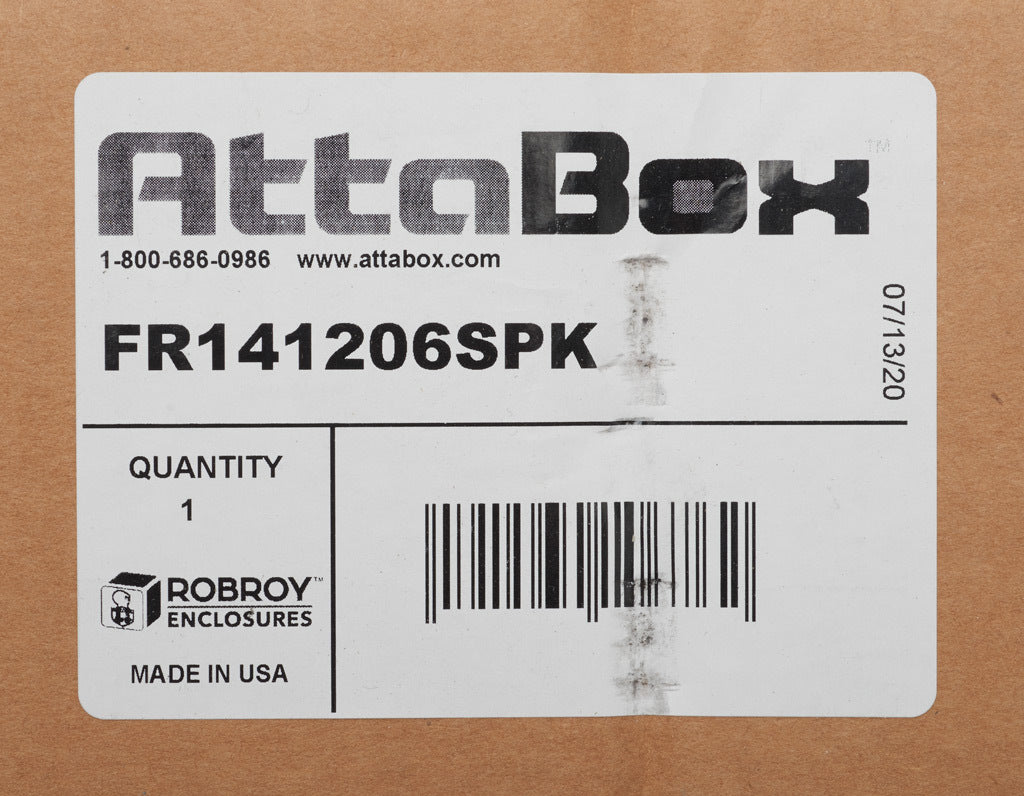 AttaBox swing panel kit, deadfront, 3003-H14 aluminum. For use with FR141206xxx, FRCC141206Hxx and FRW141206HPL Freedom series enclosures.-FR141206SPK
