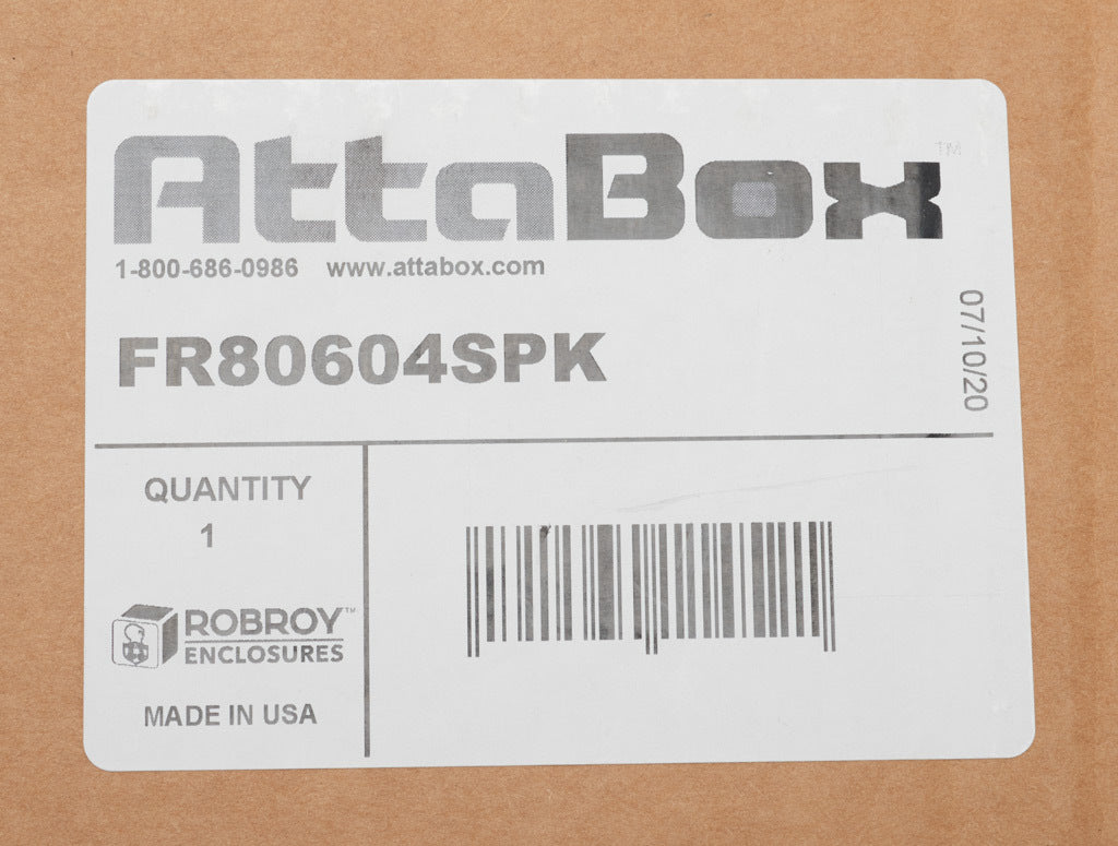 AttaBox swing panel kit, deadfront, 3003-H14 aluminum. For use with FR80604xxx, FRCC80604HxL and FRW80604HPL Freedom series enclosures.-FR80604SPK