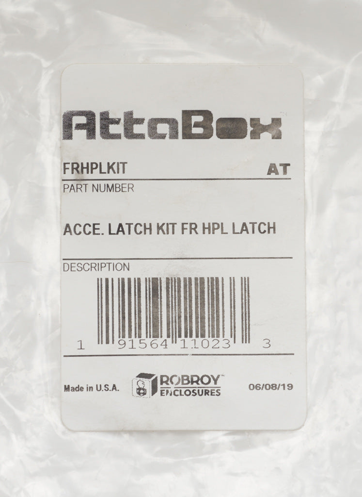 AttaBox lockable enclosure latch, replacement, quick-release, 304 stainless steel. Package of 2. For use with Freedom series enclosures.-FRHPLKIT
