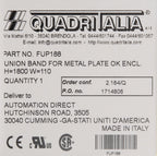 Quadritalia OK series subpanel filler plate, 1800mm, galvanized steel.-FUP188