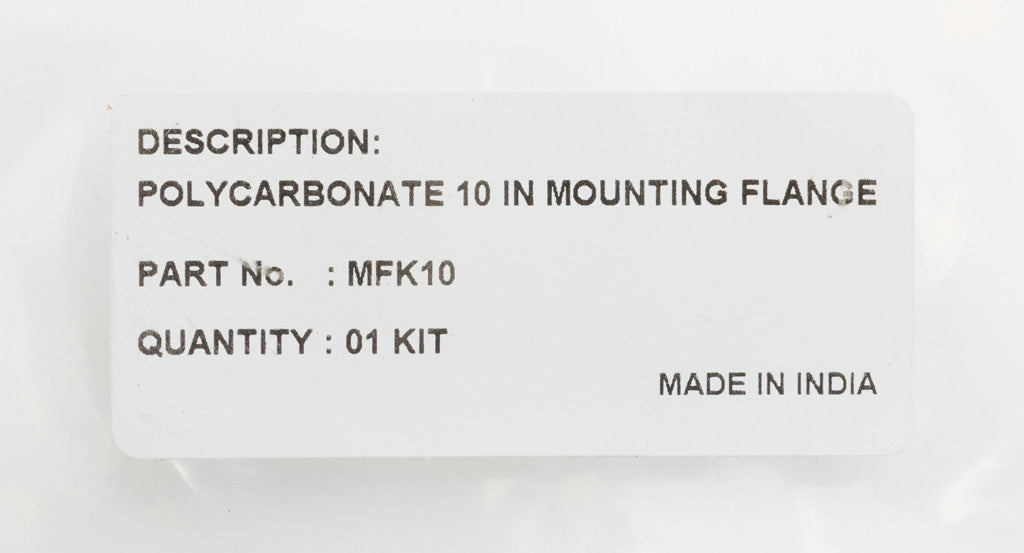 AttaBox mounting flanges, replacement, polycarbonate. For use with 10in wide Heartland series enclosures. Includes (2) mounting flanges and mounting hardware.-MFK10