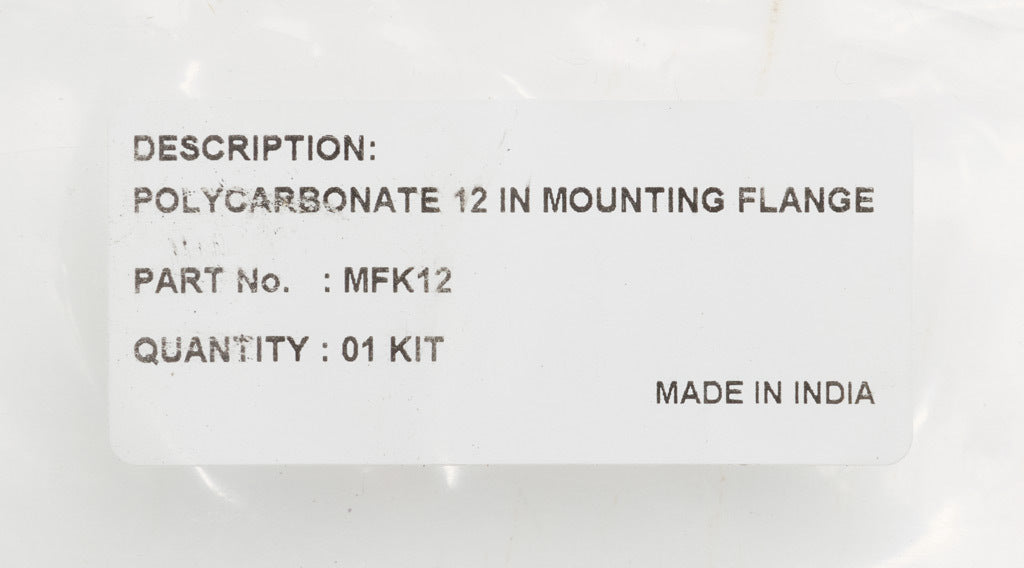 AttaBox mounting flanges, replacement, polycarbonate. For use with 12in wide Heartland series enclosures. Includes (2) mounting flanges and mounting hardware.-MFK12