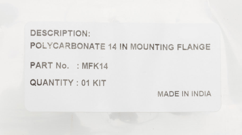 AttaBox mounting flanges, replacement, polycarbonate. For use with 14in wide Heartland series enclosures. Includes (2) mounting flanges and mounting hardware.-MFK14