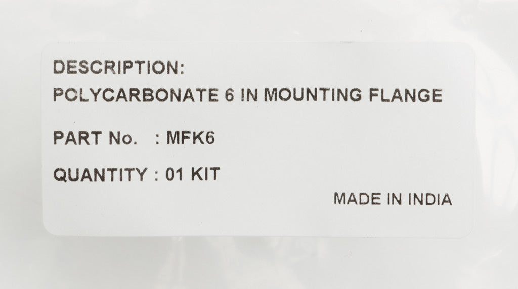 AttaBox mounting flanges, replacement, polycarbonate. For use with 6in wide Heartland series enclosures. Includes (2) mounting flanges and mounting hardware.-MFK6