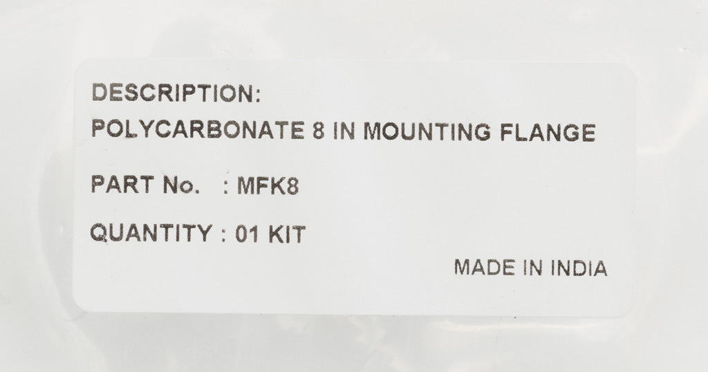 AttaBox mounting flanges, replacement, polycarbonate. For use with 8in wide Heartland series enclosures. Includes (2) mounting flanges and mounting hardware.-MFK8