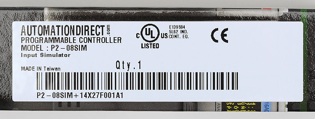 Productivity2000 simulator input module, 8-point.-P2-08SIM
