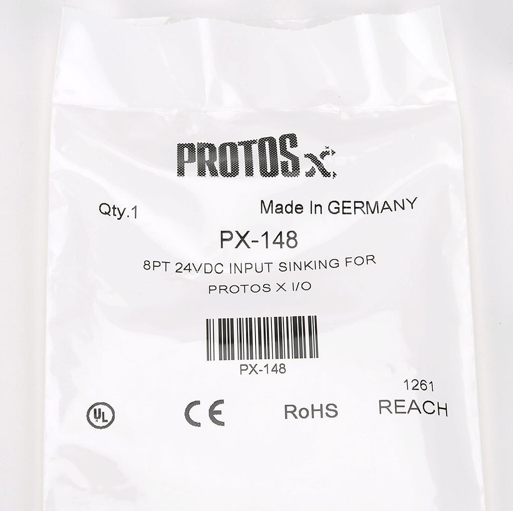 Protos X discrete input module, 8-point, 24 VDC, sinking.-PX-148