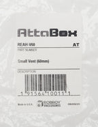 AttaBox enclosure vent, 60mm, polycarbonate.-REAH-V60